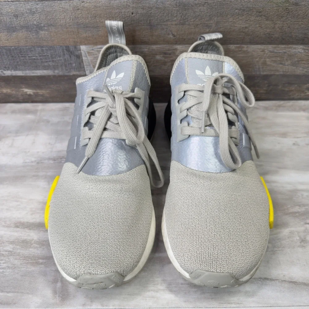Adidas NMD R1 Futuristic Men's Size 10.5 Running Shoes Metal Grey‎ EF4261